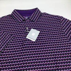 Hickey Freeman Mens Short‎ Sleeve Golf Polo Purple Size Large NWT